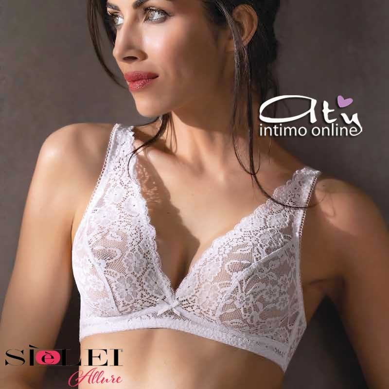 Reggiseno a triangolo in pizzo fiori SièLei Allure senza ferretto