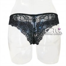 Brasiliana mutande microfibra e pizzo fiori SièLei Allure