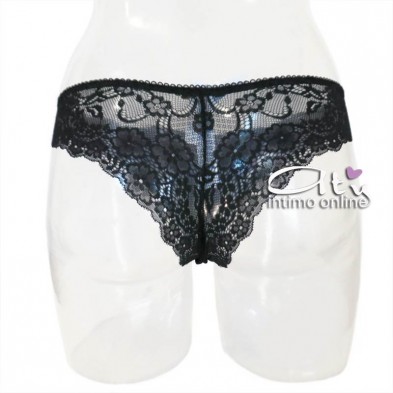 Brasiliana mutande microfibra e pizzo fiori SièLei Allure