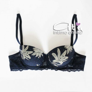 Jadea reggiseno Balconcino e brasiliana intimo pois e fiori cotone e pizzo