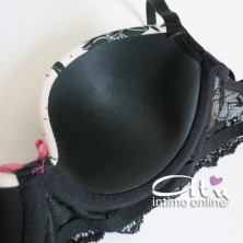 Jadea reggiseno Balconcino e brasiliana intimo pois e fiori cotone e pizzo