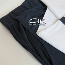 Pigiama Jadea J3137 bianco e blu scuro pigiami donna