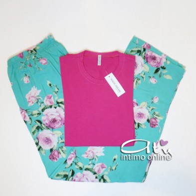 Pigiama estivo donna MagicDream nightwear bambù pantalone lungo mussola