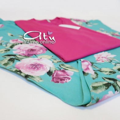 Pigiama estivo donna MagicDream nightwear bambù pantalone lungo mussola