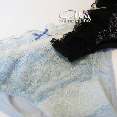 brasiliana intimo Jadea con balza di lace a 2 nuance 