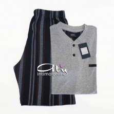 Pigiama estivo Coveri uomo intimo notte  Sport line homewear righe verticali