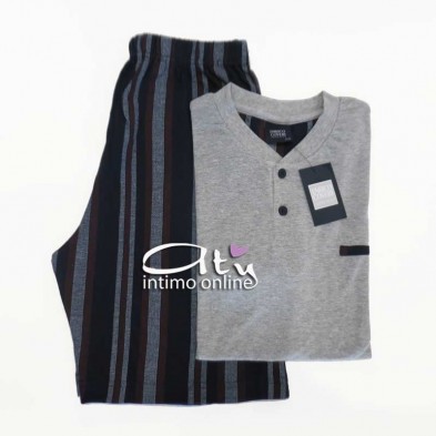 Pigiama estivo Coveri uomo intimo notte  Sport line homewear righe verticali