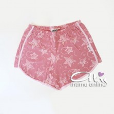 Pigiama Dimensioni Danza rosa con t-shirt + shorts stellato