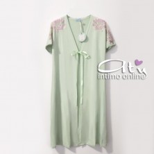 Camicia da notte + vestaglia estiva Andra Lingerie made in Italy