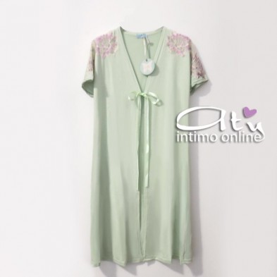 Camicia da notte + vestaglia estiva Andra Lingerie made in Italy