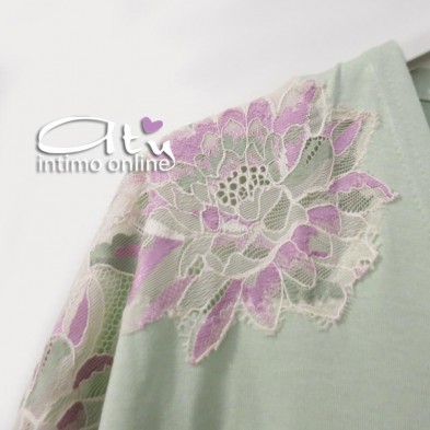 Camicia da notte + vestaglia estiva Andra Lingerie made in Italy