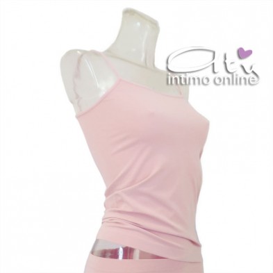 Canottiera donna in microfibra colorata