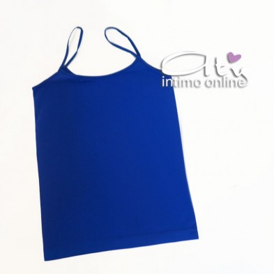 Canottiera donna in microfibra colorata