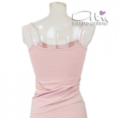 Canottiera donna in microfibra colorata