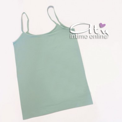 Canottiera donna in microfibra colorata