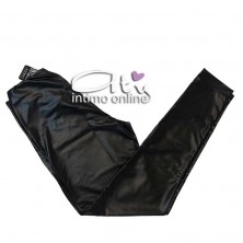Jadea leggings estivi finta pelle con vita alta