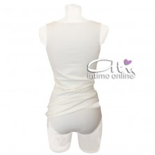 Jadea intimo donna Chic top e slip tulle pizzo e cotone