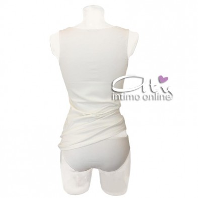 Jadea intimo donna Chic top e slip tulle pizzo e cotone