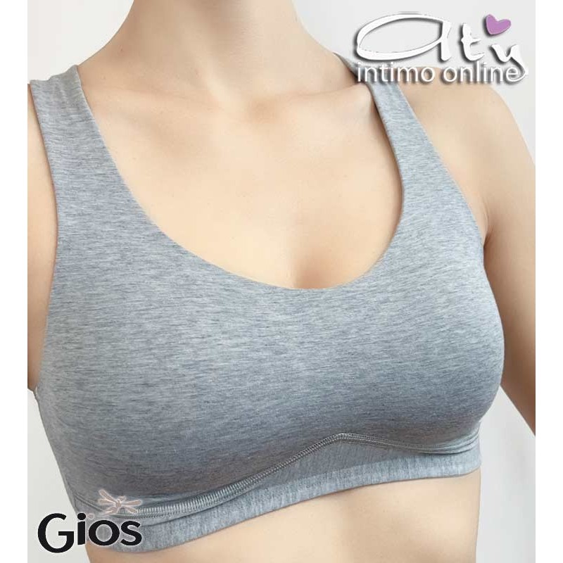 Brassiere donna in cotone preformato Gios intimo
