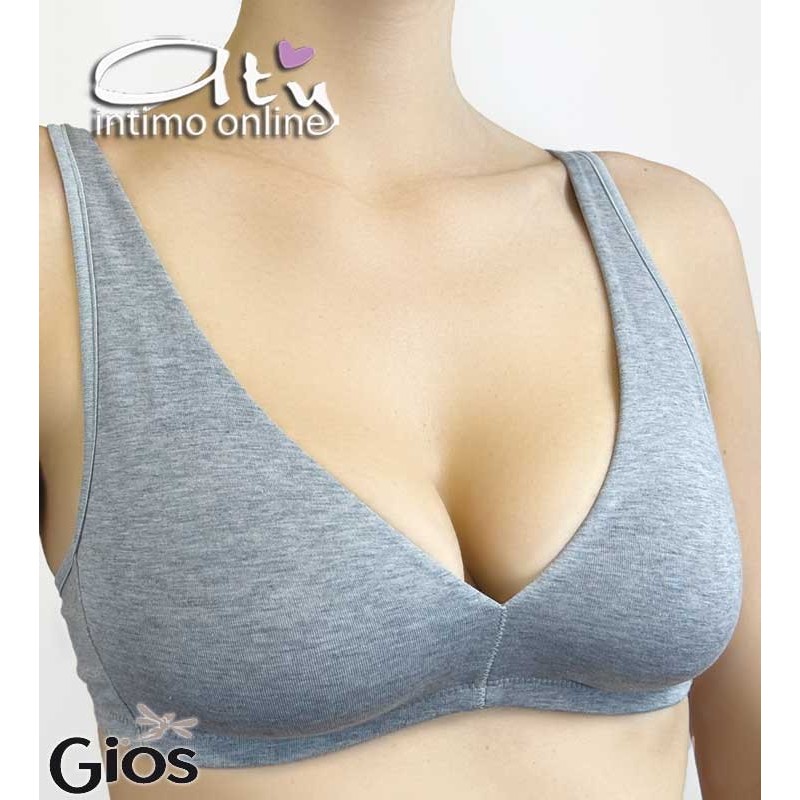 Reggiseno a triangolo in cotone preformato Gios intimo donna