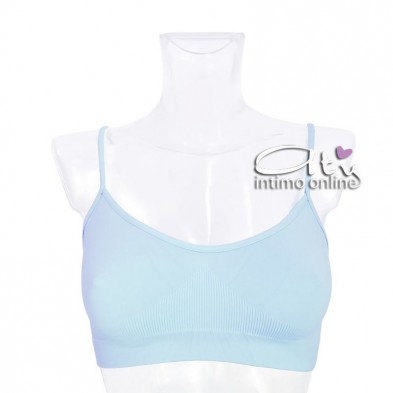 Reggiseno senza ferretto in microfibra colorata