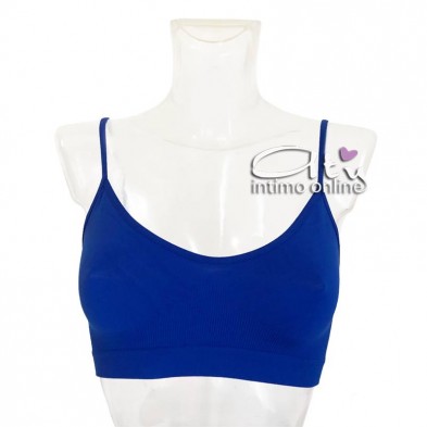 Reggiseno senza ferretto in microfibra colorata