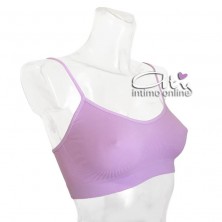 Reggiseno senza ferretto in microfibra colorata