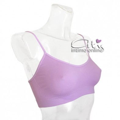 Reggiseno senza ferretto in microfibra colorata