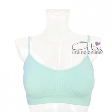 Reggiseno senza ferretto in microfibra colorata