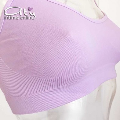 Reggiseno senza ferretto in microfibra colorata