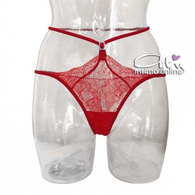 Lormar completo rosso con reggiseno e brasiliana sexy