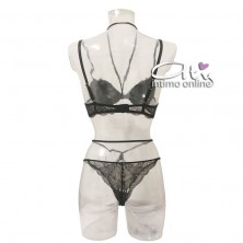 Lormar completo rosso con reggiseno e brasiliana sexy