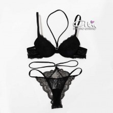 Lormar completo rosso con reggiseno e brasiliana sexy