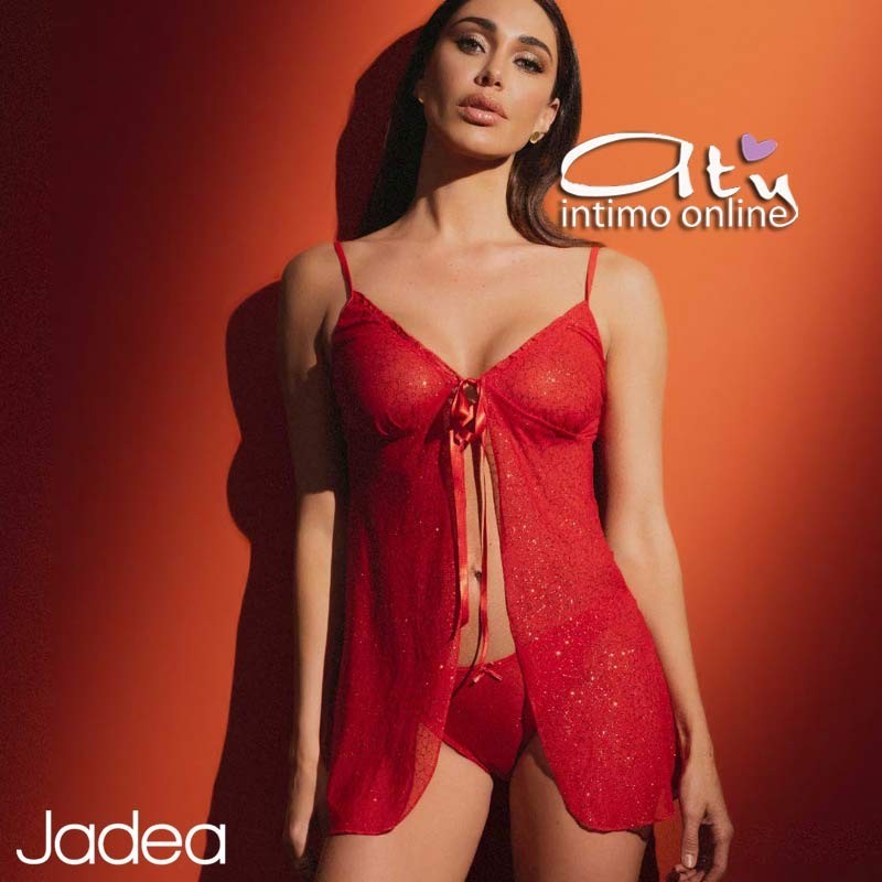 Jadea babydoll rosso sparkle Christmas + brasiliano