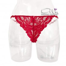 Completo con reggiseno Pushup rosso Infiore
