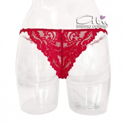 Completo con reggiseno Pushup rosso Infiore