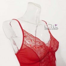 Jadea babydoll rosso Christmas + perizoma