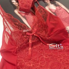 Jadea babydoll rosso Christmas + perizoma