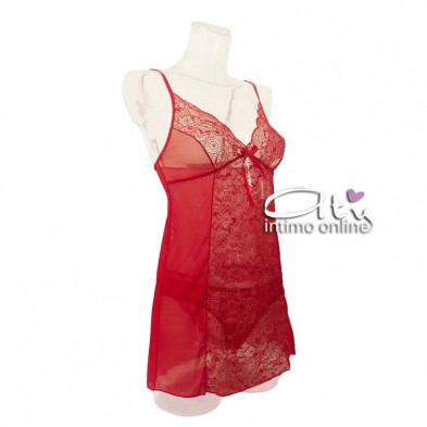 Jadea babydoll rosso Christmas + perizoma