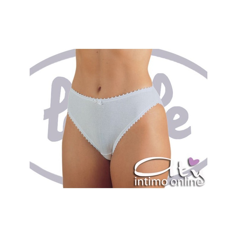 Slip donna Lajole 222 Pack. 6 PZ bordo orlato