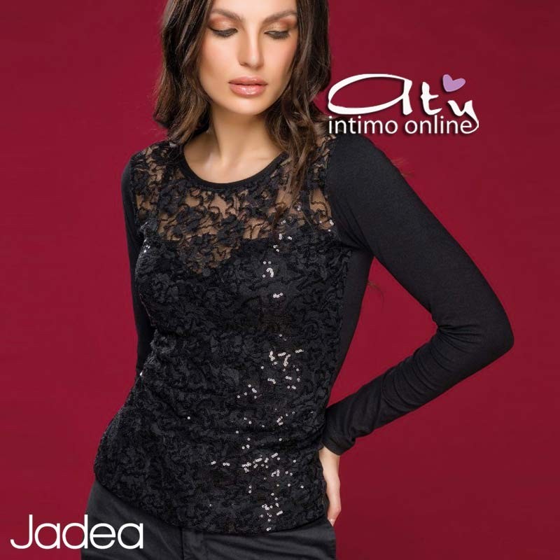 Jadea Galà maglia con micro paillettes
