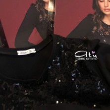 Jadea Galà maglia con micro paillettes