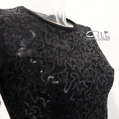 Jadea Galà maglia con micro paillettes