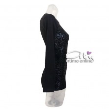 Jadea Galà maglia con micro paillettes