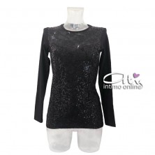 Jadea Galà maglia con micro paillettes