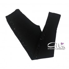 Jadea leggings inserto laterale paillettes Galà
