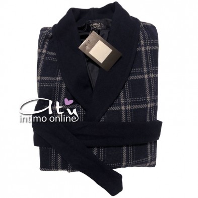 Vestaglia corta da camera invernale EP2119 Enrico Coveri scozzese