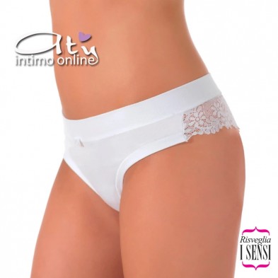 Culotte a perizoma S36 con pizzo Risveglia I Sensi 6 pz