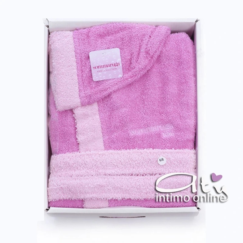 Accappatoio bimba e bimbo in spugna S101 Sommaruga