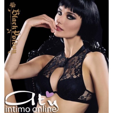 TOP IMBOTTITO BLACK POISON LEPEL DOMINA